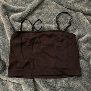 Abercrombie & Fitch seamless ribbed cropped tube top